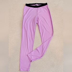 Hot Chillys Base Layer Thermal Bottom Pants, Purple/Black Wm M, EUC